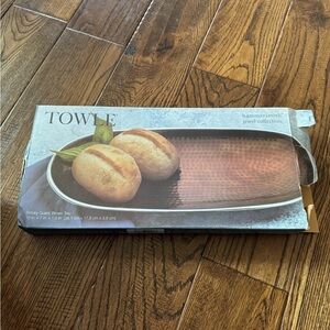 Towle Silversmiths Smoky Brown Quartz Serving Tray